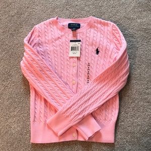 NWT little girl cable knit sweater size 7
